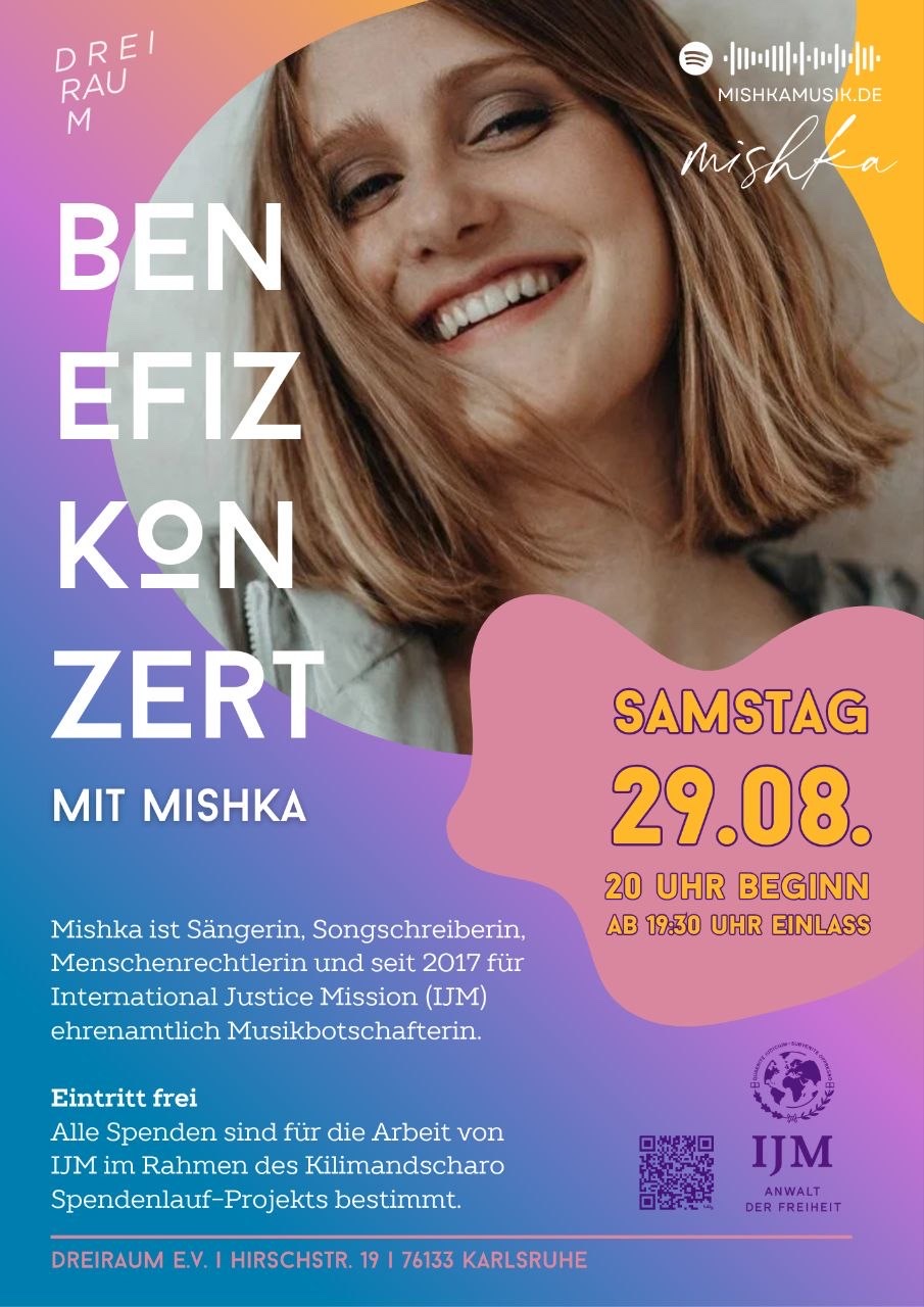 Benefizkonzert - mit Mishka - gegen Menschenhandel & Sklaverei 🙌🏼