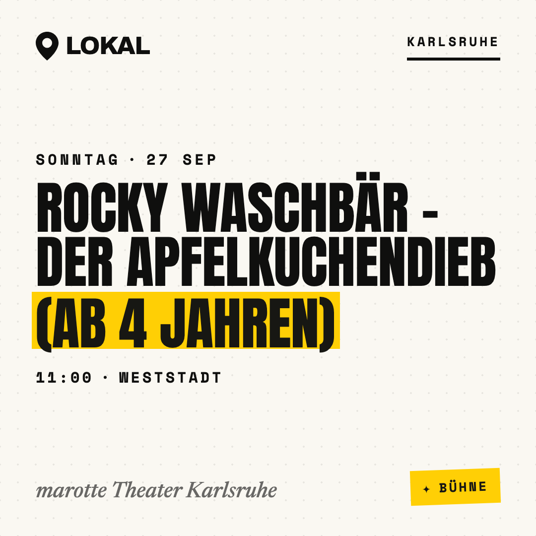 Rocky Waschbär - Der Apfelkuchendieb (ab 4 Jahren)