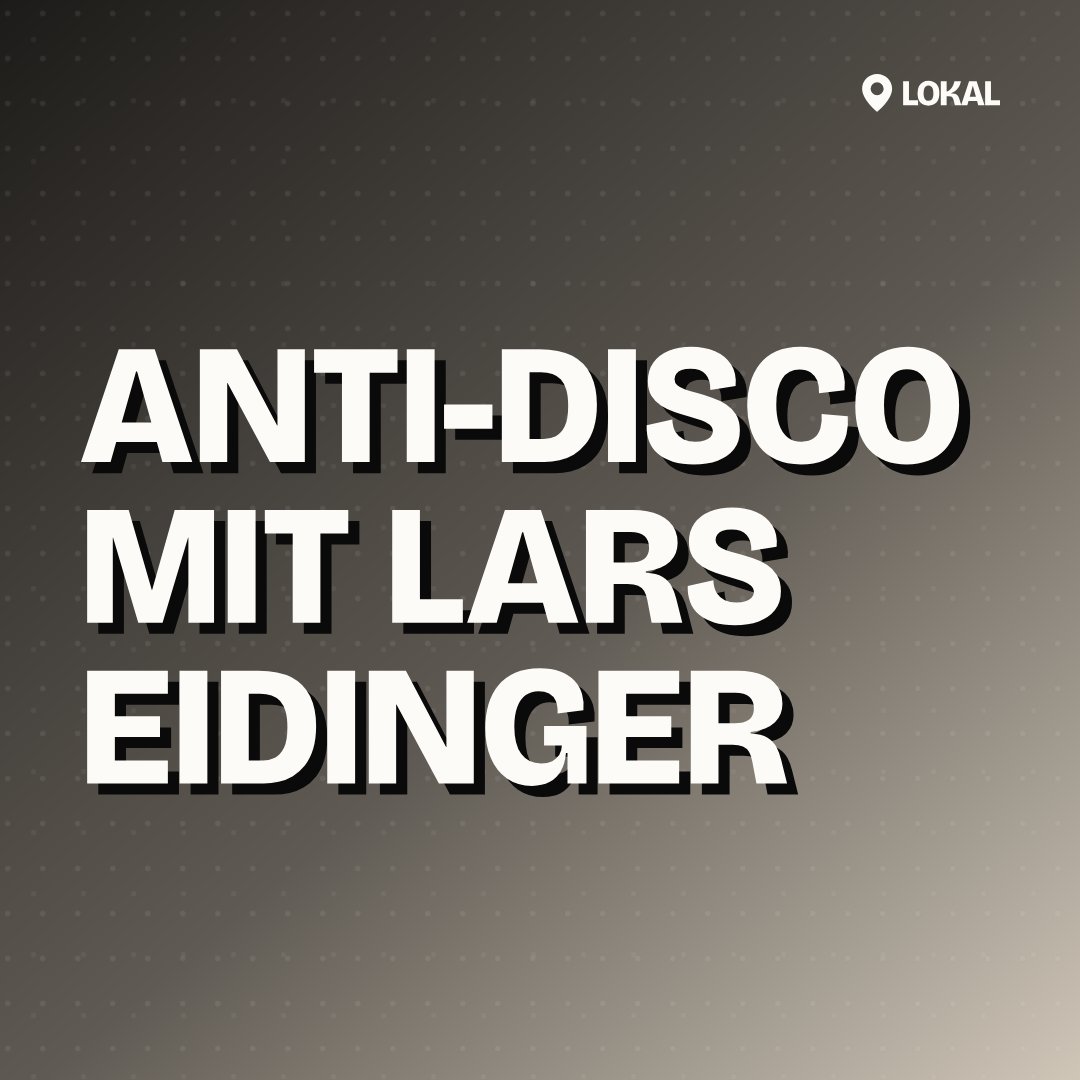 Anti-Disco mit Lars Eidinger