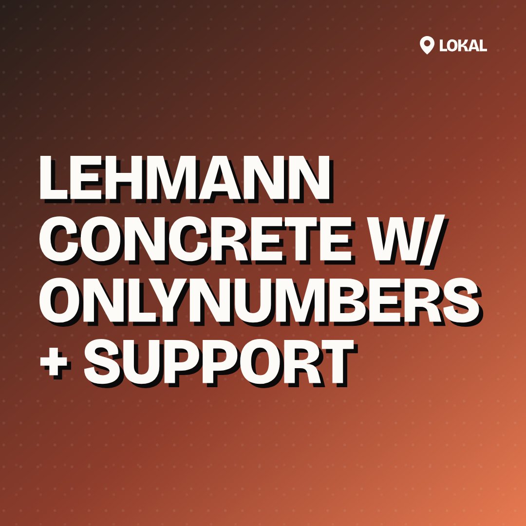 Lehmann Concrete w/ Onlynumbers + Support