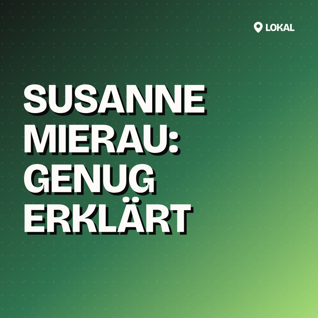 Susanne Mierau: Genug erklärt