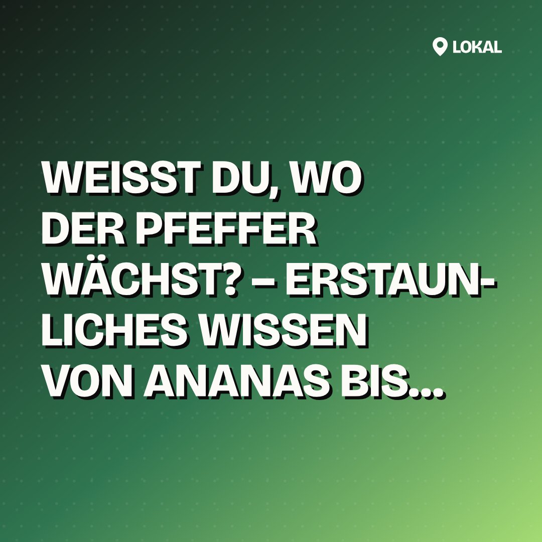Weißt du, wo der Pfeffer wächst? – Erstaunliches Wissen von Ananas bis Zimt