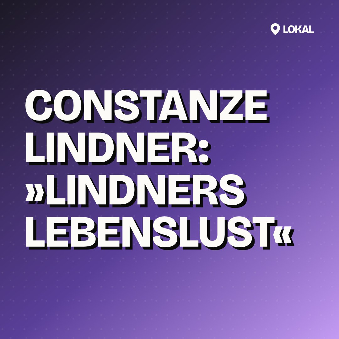 Constanze Lindner: »Lindners Lebenslust«