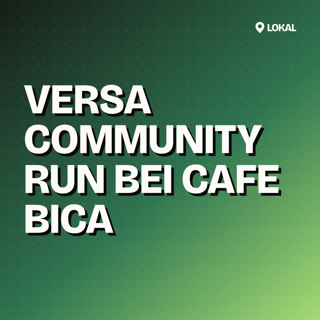 VERSA Community Run bei Cafe Bica