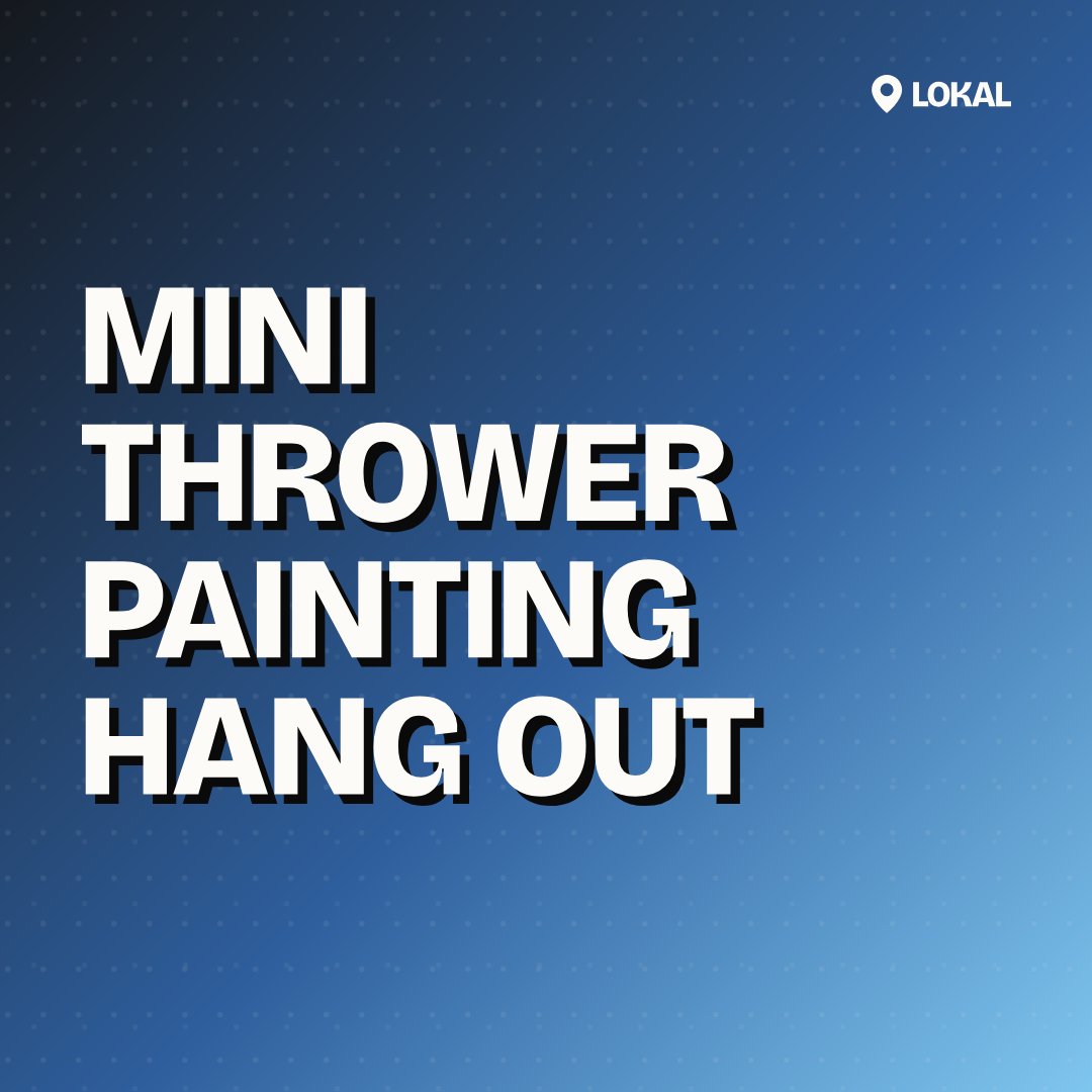 Mini Thrower Painting Hang Out