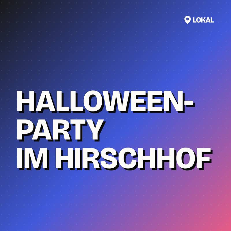 Cover: Halloween-Party im Hirschhof