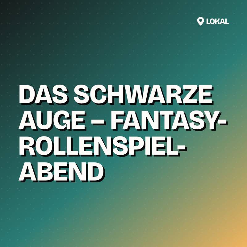 Cover: Das Schwarze Auge – Fantasy-Rollenspielabend