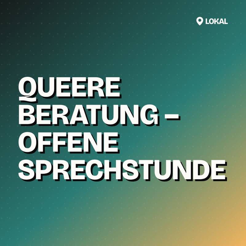 Cover: Queere Beratung – Offene Sprechstunde