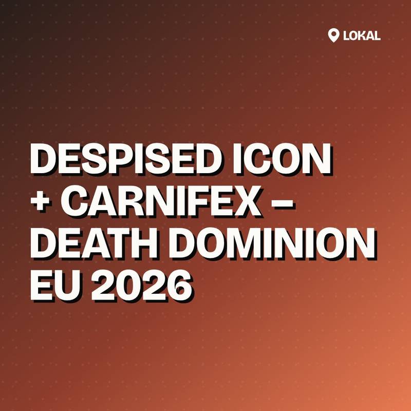 Cover: DESPISED ICON + CARNIFEX – DEATH DOMINION EU 2026