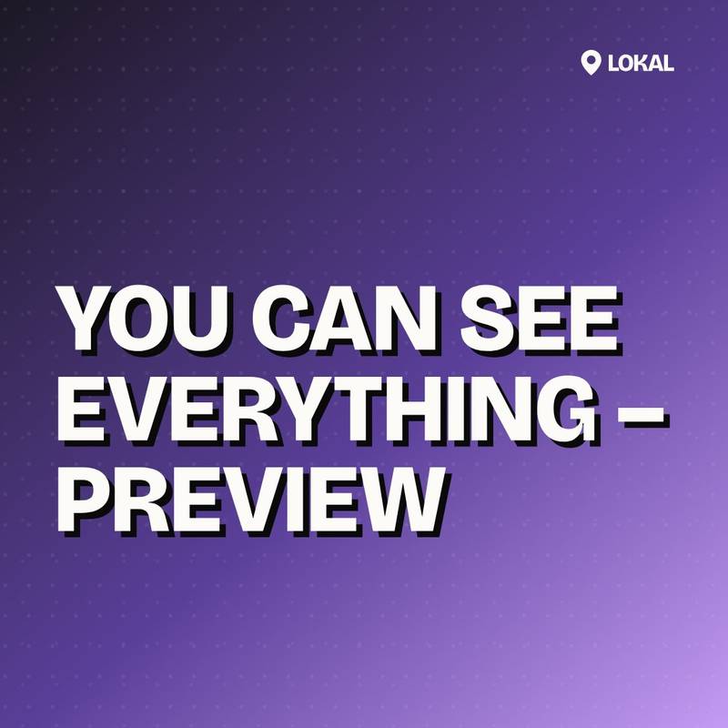 Cover: YOU CAN SEE EVERYTHING – Preview