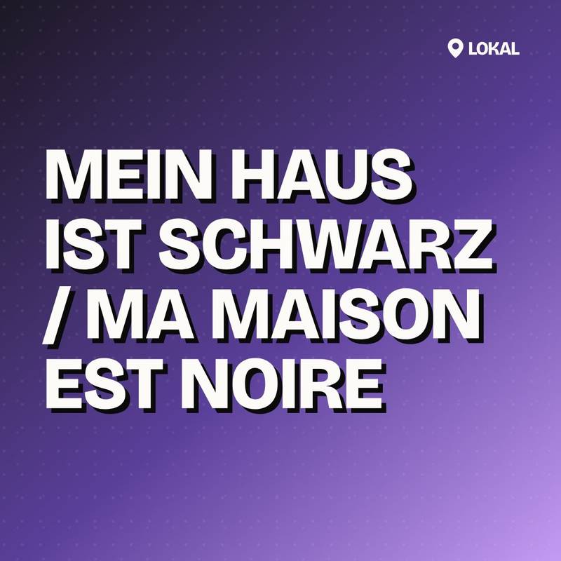 Cover: Mein Haus ist schwarz / Ma Maison est noire