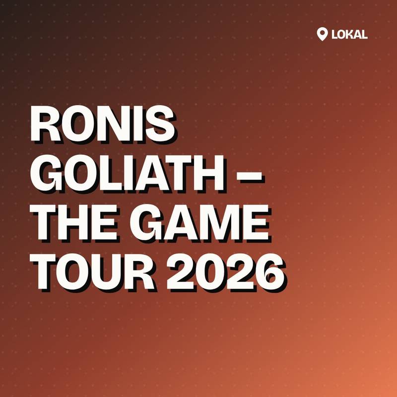 Cover: RONIS GOLIATH – The Game Tour 2026